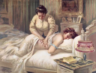 Eine Massagesitzung